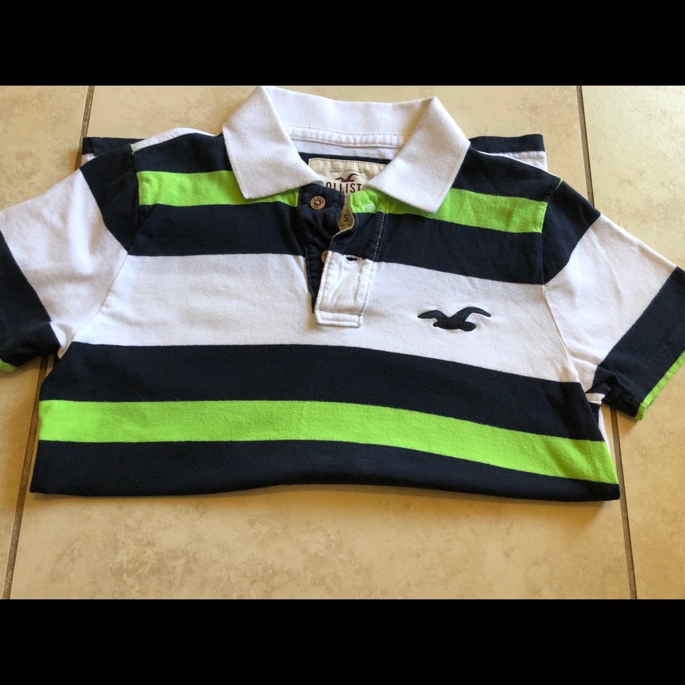 Hollister Striped Polo